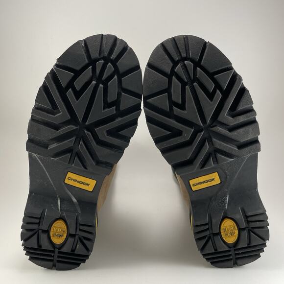 Chinook Footwear Tarantula 8” Work Boots Safety Toe Mens Size 11.5 Tan Lace Up - Picture 8 of 11